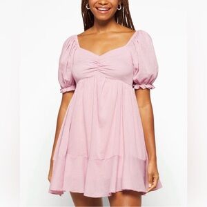 MINKPINK Puff Sleeve Mini Dress